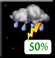 Tuesday Night: A chance of showers and thunderstorms. Mostly cloudy, with a low around 71. Tuesday Night: Chance Showers And Thunderstorms